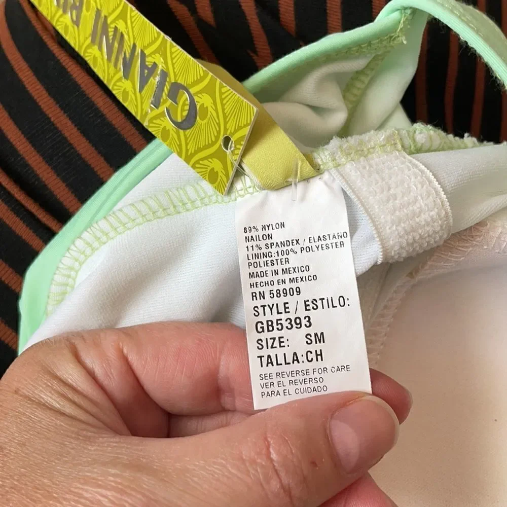 New Gianni Bini strapless one piece swimsuit